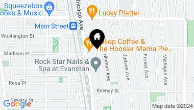 Map of 738 Hinman Avenue Unit: 2E, Evanston IL, 60202