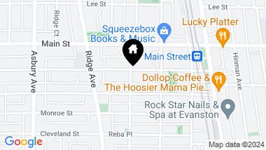 Map of 834 Washington Street Unit: 3W, Evanston IL, 60202