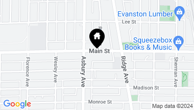 Map of 1206 Main Street, Evanston IL, 60202