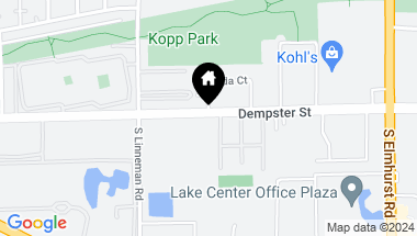 Map of 600 & 606 Dempster Street, Mount Prospect IL, 60056