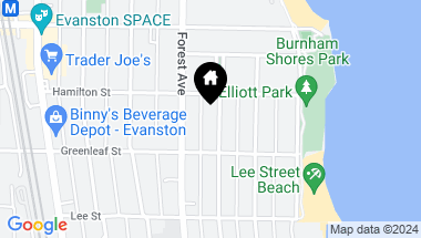 Map of 1126 Michigan Avenue, Evanston IL, 60202