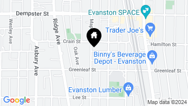 Map of 1133 Maple Avenue Unit: 1W, Evanston IL, 60202