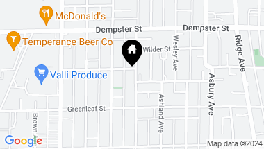 Map of 1140 Florence Avenue, Evanston IL, 60202
