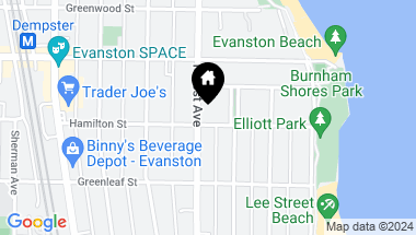 Map of 1203 Forest Avenue, Evanston IL, 60202