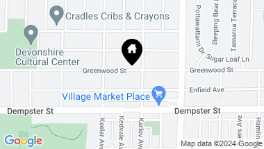 Map of 4129 Greenwood Street, Skokie IL, 60076