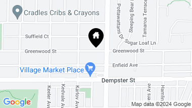 Map of 4045 Greenwood Street, Skokie IL, 60076