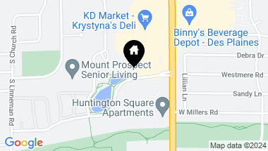 Map of 502 W Huntington Commons Road Unit: 243, Mount Prospect IL, 60056
