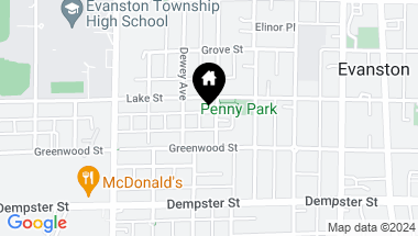 Map of 1422 Florence Avenue, Evanston IL, 60201