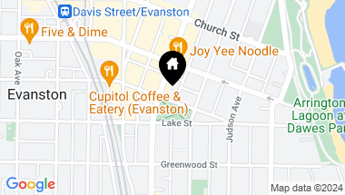Map of 525 Grove Street Unit: 3C, Evanston IL, 60201