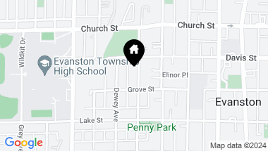 Map of 1564 Florence Avenue, Evanston IL, 60201