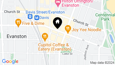 Map of 618 Davis Street, Evanston IL, 60201
