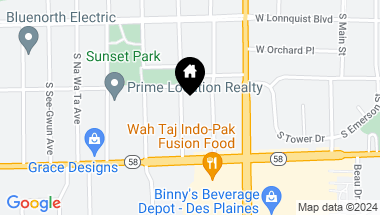Map of 909 S HI LUSI Avenue, Mount Prospect IL, 60056