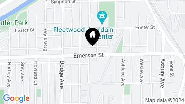 Map of 1707 Emerson Street, Evanston IL, 60201