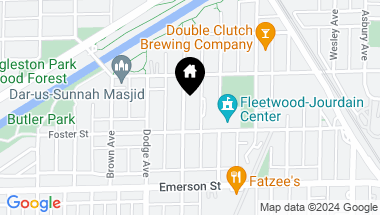 Map of 2019 DARROW Avenue, Evanston IL, 60201