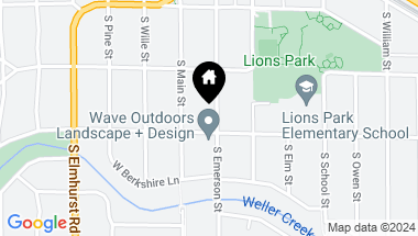 Map of 518 S Emerson Street, Mount Prospect IL, 60056
