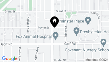 Map of 2137 Crawford Avenue, Evanston IL, 60201