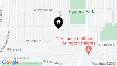 Map of 1320 S Vail Avenue, Arlington Heights IL, 60005