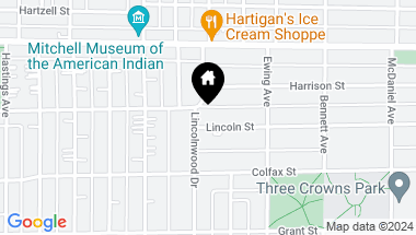 Map of 2915 Lincoln Street, Evanston IL, 60201