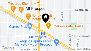 Map of 100 S Emerson Road, MOUNT PROSPECT IL, 60056