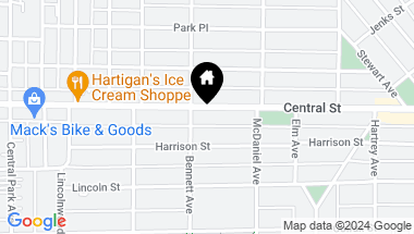 Map of 2620 Central Street, Evanston IL, 60201