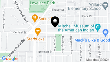 Map of 3233 Central Street, Evanston IL, 60201