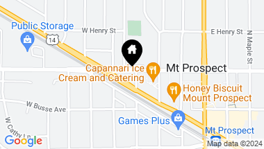 Map of 301 W Central Road, Mount Prospect IL, 60056