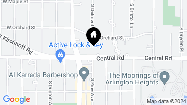 Map of 326 E Central Road, Arlington Heights IL, 60005