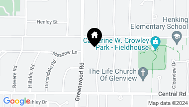 Map of 708 Glenshire Road, Glenview IL, 60025