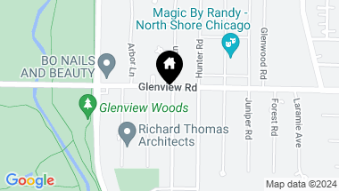 Map of 740 Echo Lane, Glenview IL, 60025