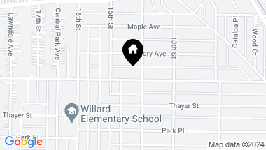 Map of 1408 Isabella Street, Wilmette IL, 60091