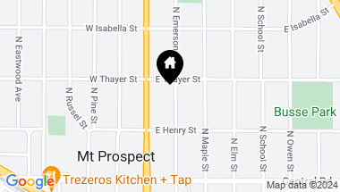 Map of 116 N Emerson Street, Mount Prospect IL, 60056