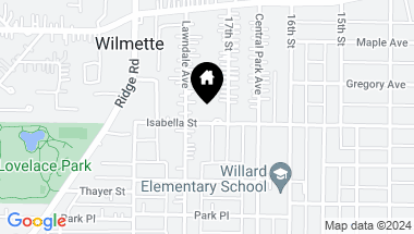 Map of 1716 Isabella Street, Wilmette IL, 60091