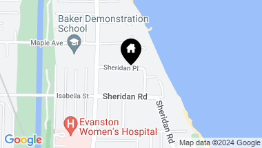 Map of 2856 Sheridan Place, EVANSTON IL, 60201