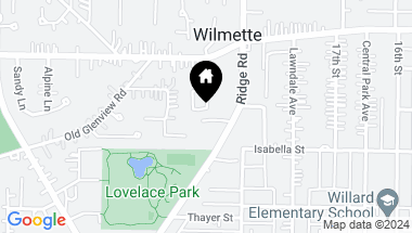 Map of 201 Pin Oak Drive, Wilmette IL, 60091