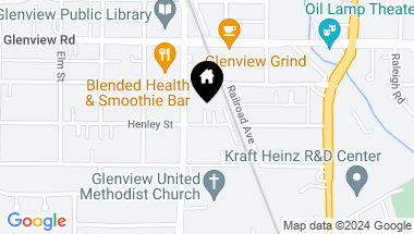 Map of 1820 Henley Street, Glenview IL, 60025