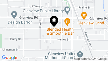 Map of 1957 Dewes Street, Glenview IL, 60025