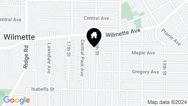 Map of 231 16th Street, Wilmette IL, 60091