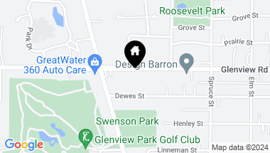 Map of 2347 Glenview Road, Glenview IL, 60025