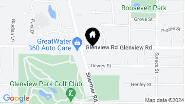 Map of 2423 Glenview Road, Glenview IL, 60025