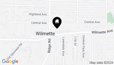 Map of 1818 Wilmette Avenue, Wilmette IL, 60091