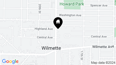 Map of 504 Ridge Road, Wilmette IL, 60091