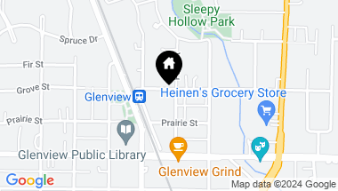 Map of 1843 Grove Street, Glenview IL, 60025