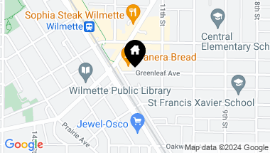 Map of 1131 Greenleaf Avenue, Wilmette IL, 60091