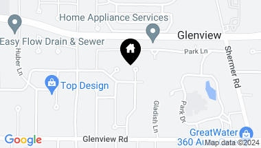 Map of 1138 Terrace Lane, Glenview IL, 60025