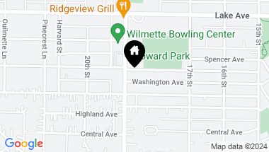 Map of 1768 Washington Avenue, Wilmette IL, 60091