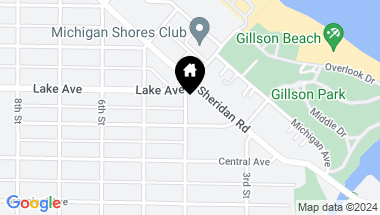 Map of 816 4th Street, Wilmette IL, 60091