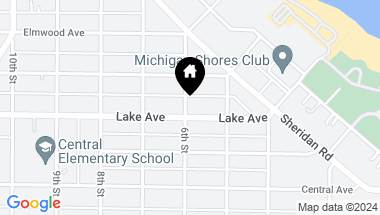 Map of 530 Lake Avenue, Wilmette IL, 60091