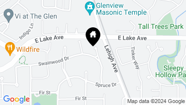 Map of 2020 Swainwood Drive, Glenview IL, 60025