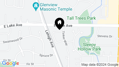 Map of 1341 Greenwillow Lane Unit: G, Glenview IL, 60025