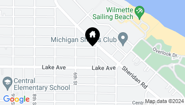 Map of 501 Forest Avenue, Wilmette IL, 60091